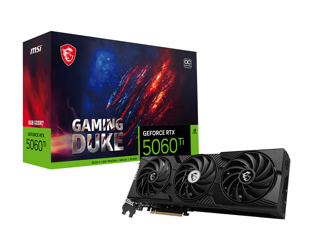 MSI GeForce RTX 5060 Ti 8G GAMING DUKE 3X OC